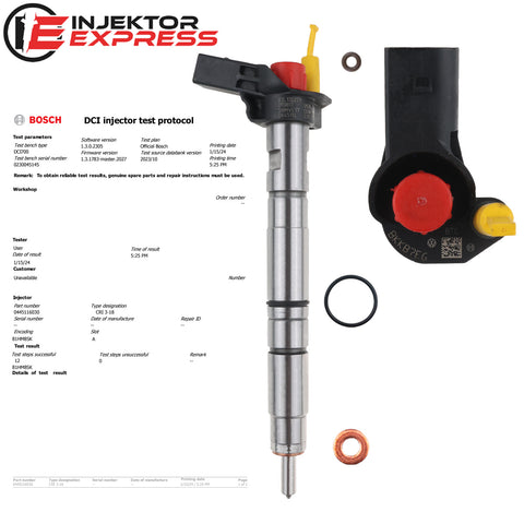 0445116030 Bosch Einspritzdüse Injektor Audi Seat Skoda VW Tiguan 2.0 TDI 03L130277