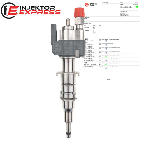 13537589048-01 Einspritzdüse VDO Benzin Injektor BMW E81 E90 E61 E63 E61 E91 E60 520 i