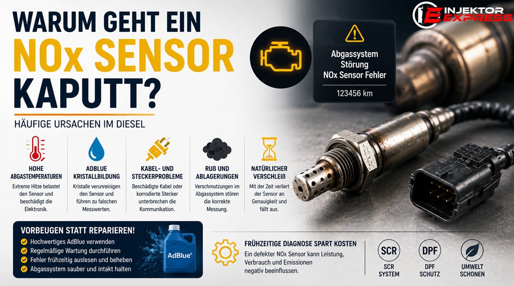 Wo sitzt der NOx Sensor? Position im Diesel Abgassystem erklärt ...