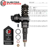 0414720225 Bosch Pumpe Düse Einheit PDE VW Caddy Golf 2.0 SDI 07Z130073K
