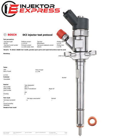 0445110188 Bosch Einspritzdüse Injektor Volvo Ford Peugeot 206 1.6 HDi 3M5Q9A593GA