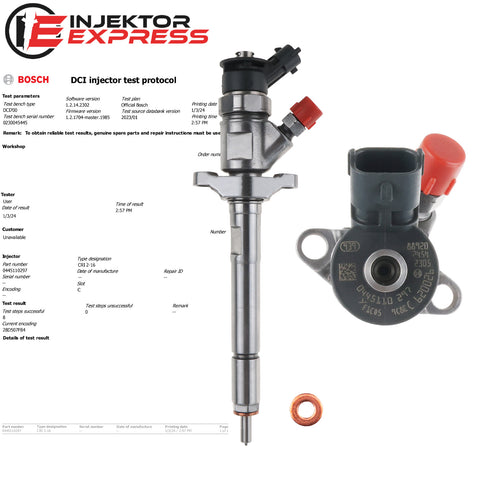 0445110297 Bosch Einspritzdüse Injektor Citroen C2 C3 C4 Peugeot 206 1.6 HDi 1609850780