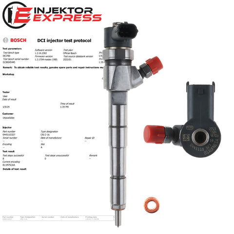 0445110327 Bosch Einspritzdüse Injektor Chevrolet Opel Astra 2.0 CDTI 55566050