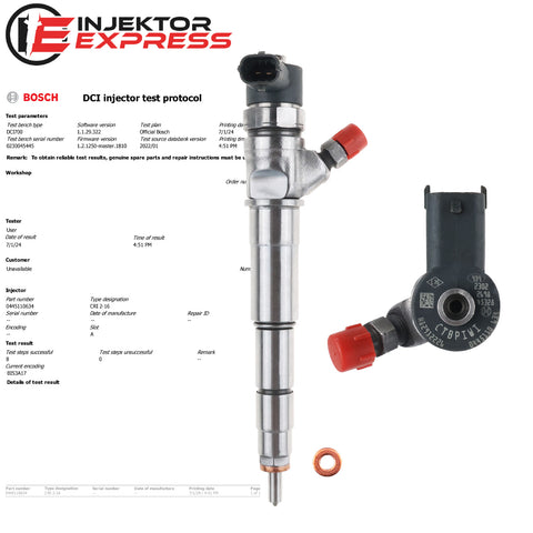 0445110634 Bosch Einspritzdüse Injektor Opel Movano 2.3 CDTI Renault Master 2.3 dCi 166005070R 0445110375